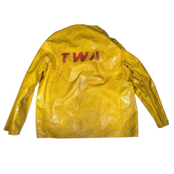 Twa Trans World Airlines Rain Jacket Coat Thrashed Halloween Jomac North Union - Picture 1 of 7